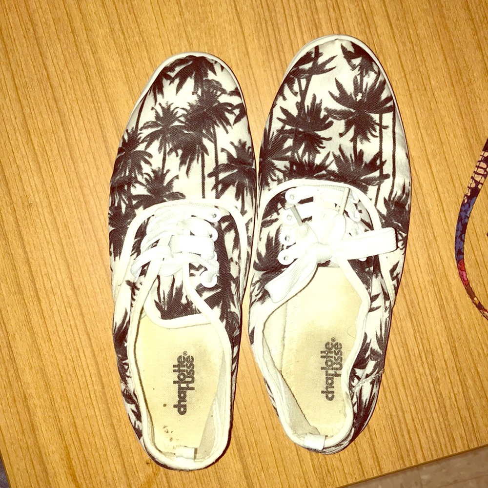 Black and white shoes